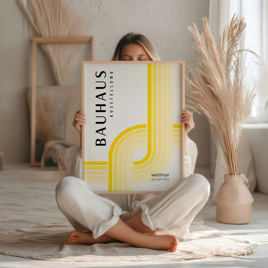 Bauhaus Giallo Luminoso Poster