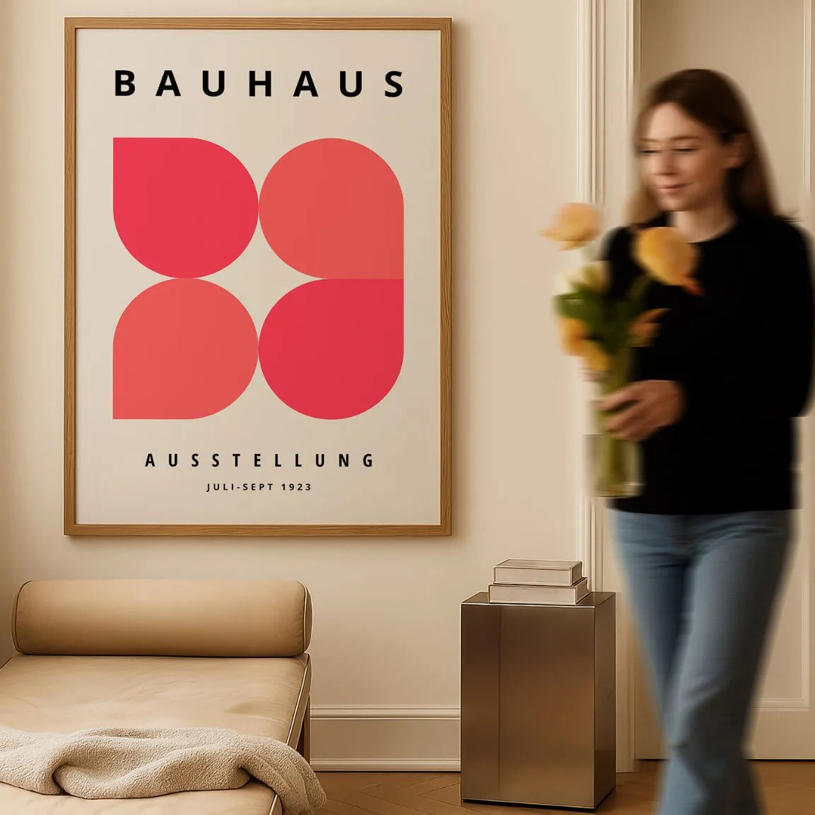 Bauhaus Forme Rosse Poster