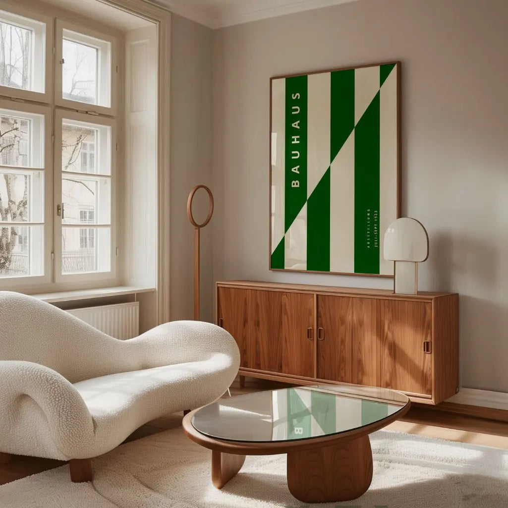 Bauhaus Verde Struttura Poster