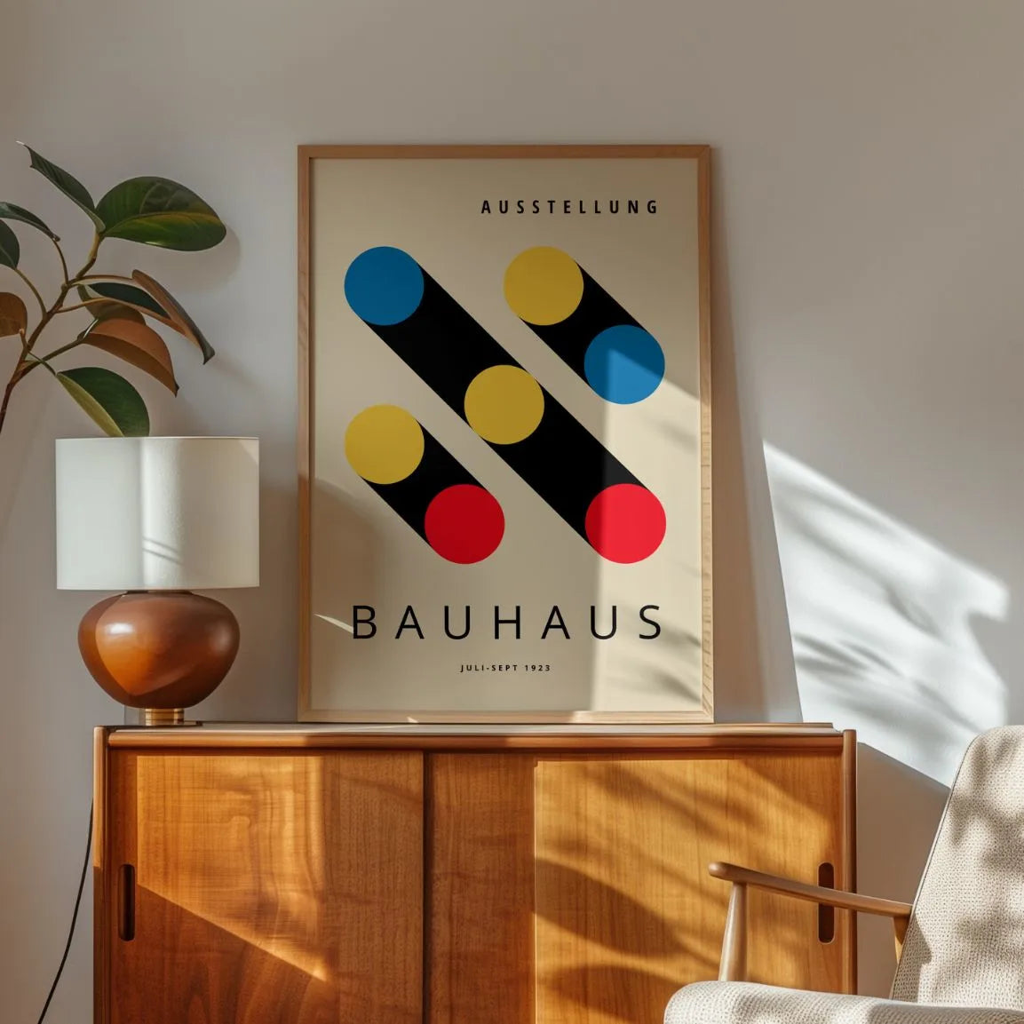 Bauhaus Ombre Cerchi Poster