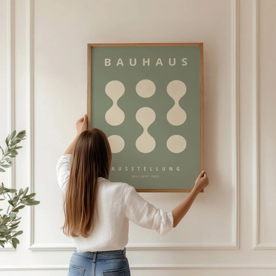 Poster Bauhaus Verde Salvia