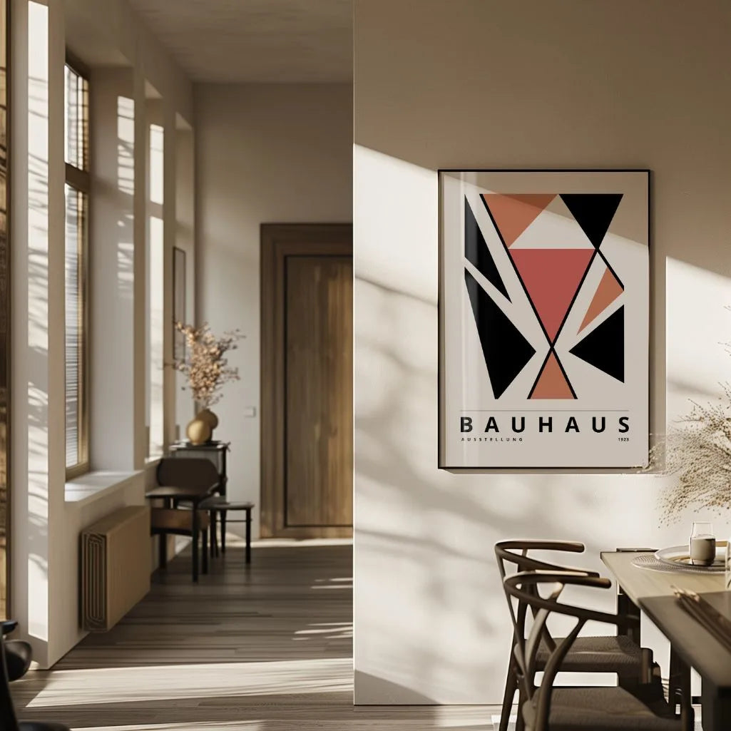 Bauhaus Terracotta Deciso Poster
