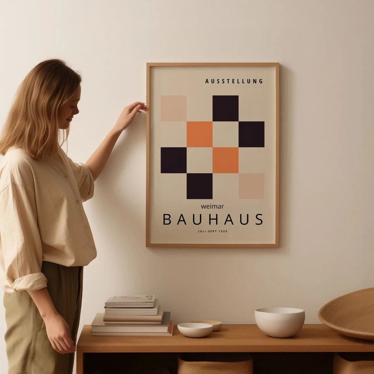 Bauhaus Quadrati Griglia Poster