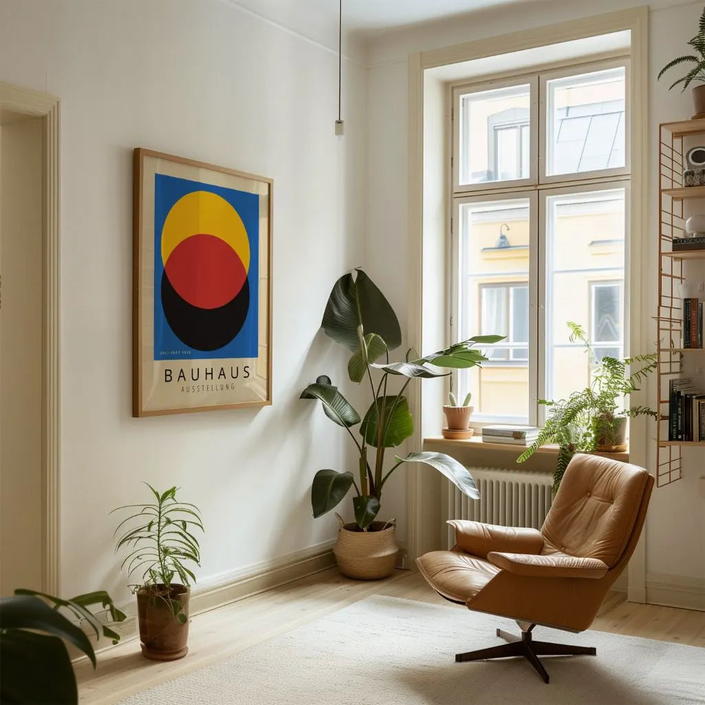 Bauhaus Blu Deciso Poster