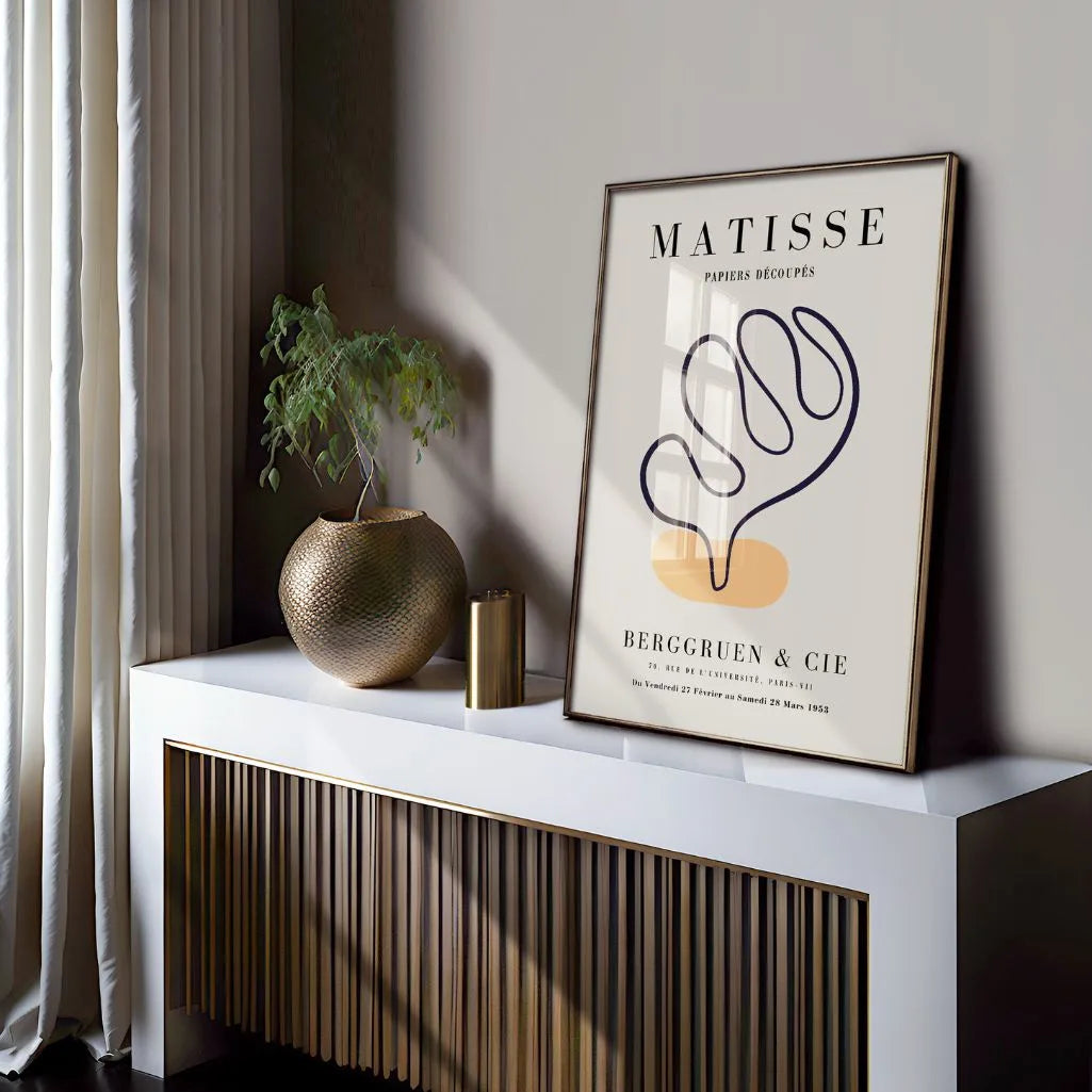Poster Matisse Accento Arancione Blu