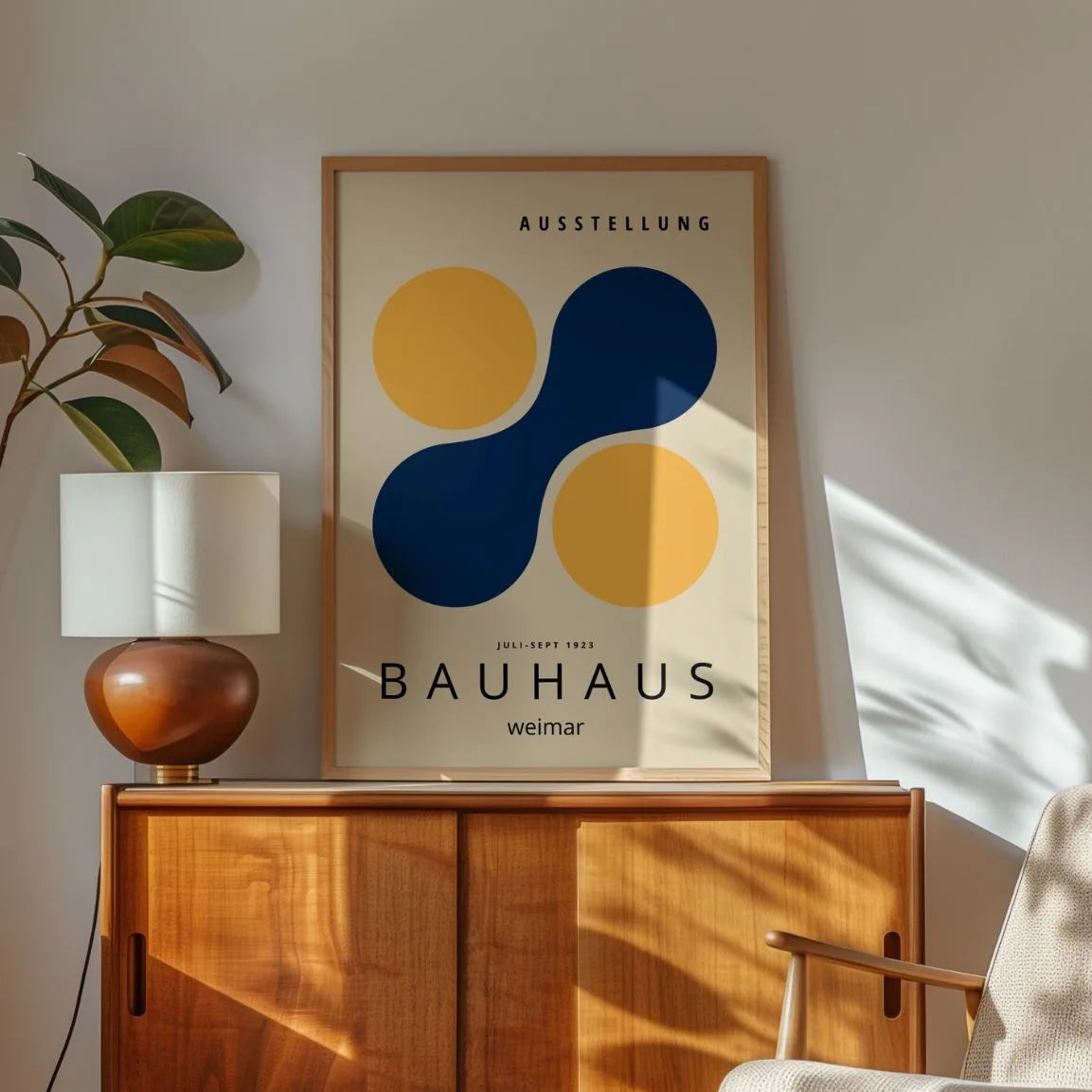 Bauhaus Cerchi Gialli Poster