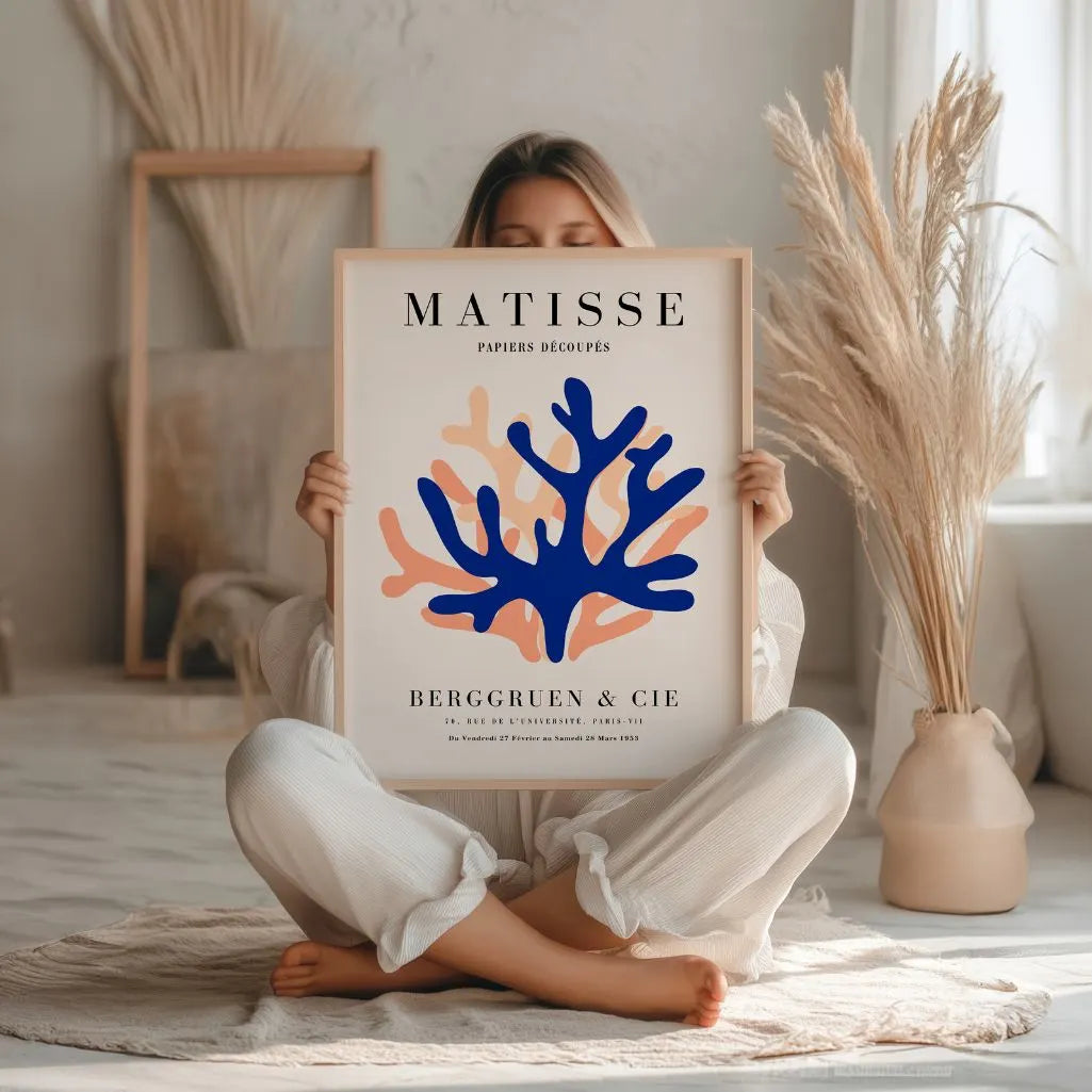 Matisse Blu Arancione Poster