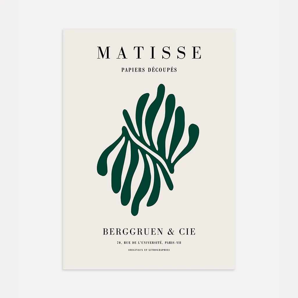 Matisse Verde Bottiglia Poster