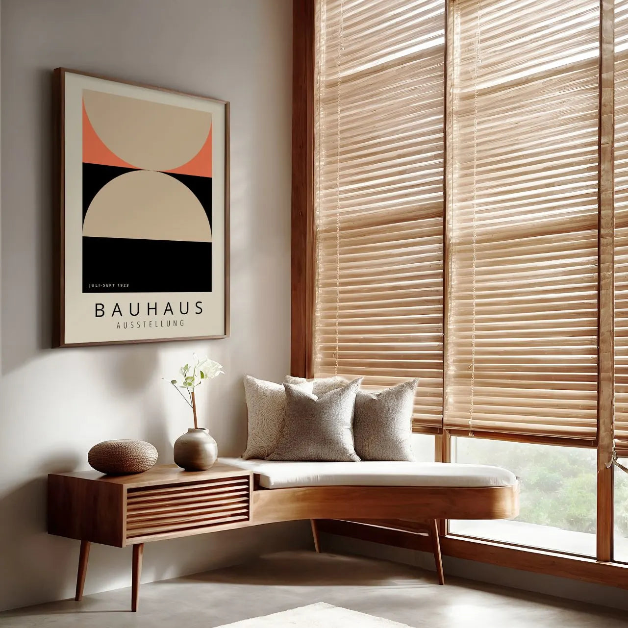 Bauhaus Beige Accento Poster