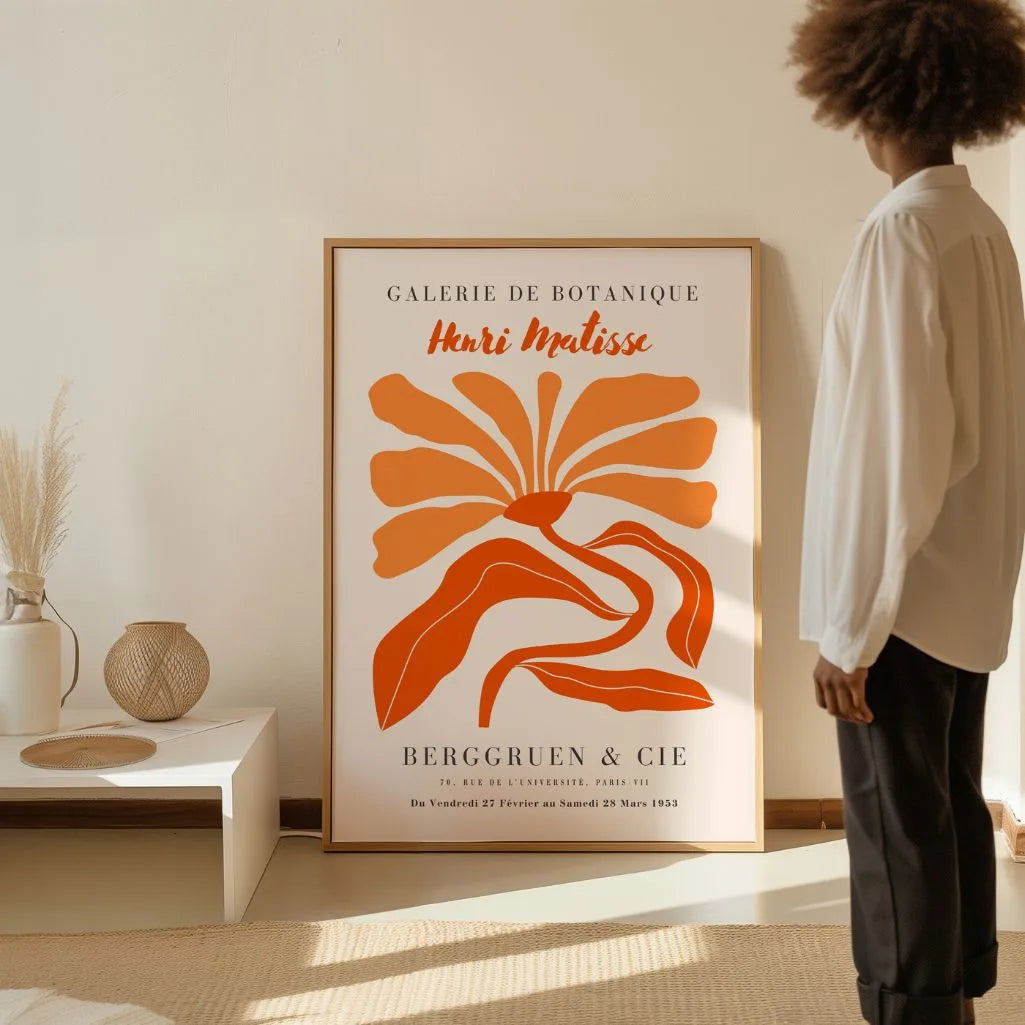 Matisse Arancione Fiore Poster