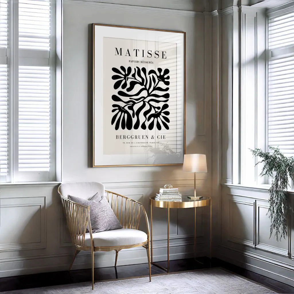 Henri Matisse – Poster Floreale Nero
