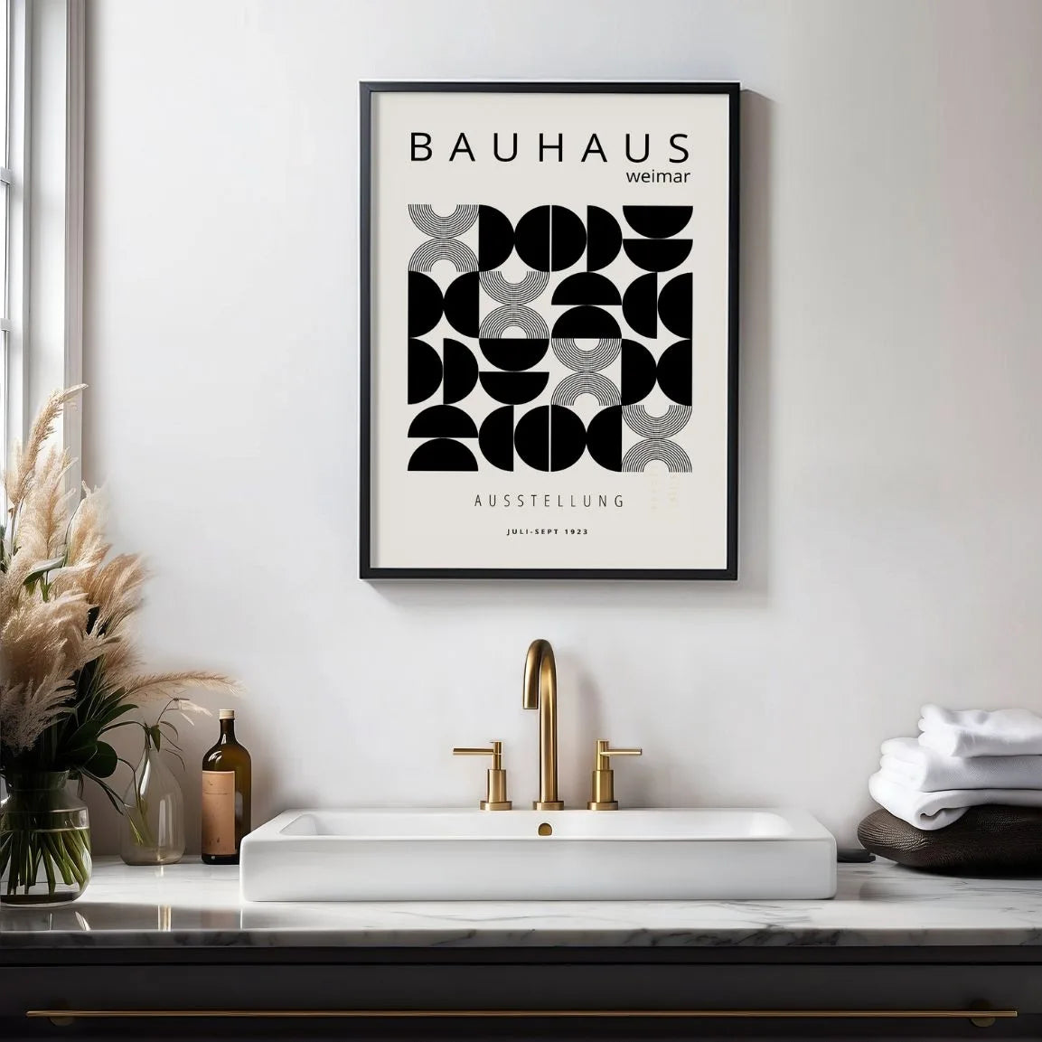 Poster Bauhaus Emisferi Geometria