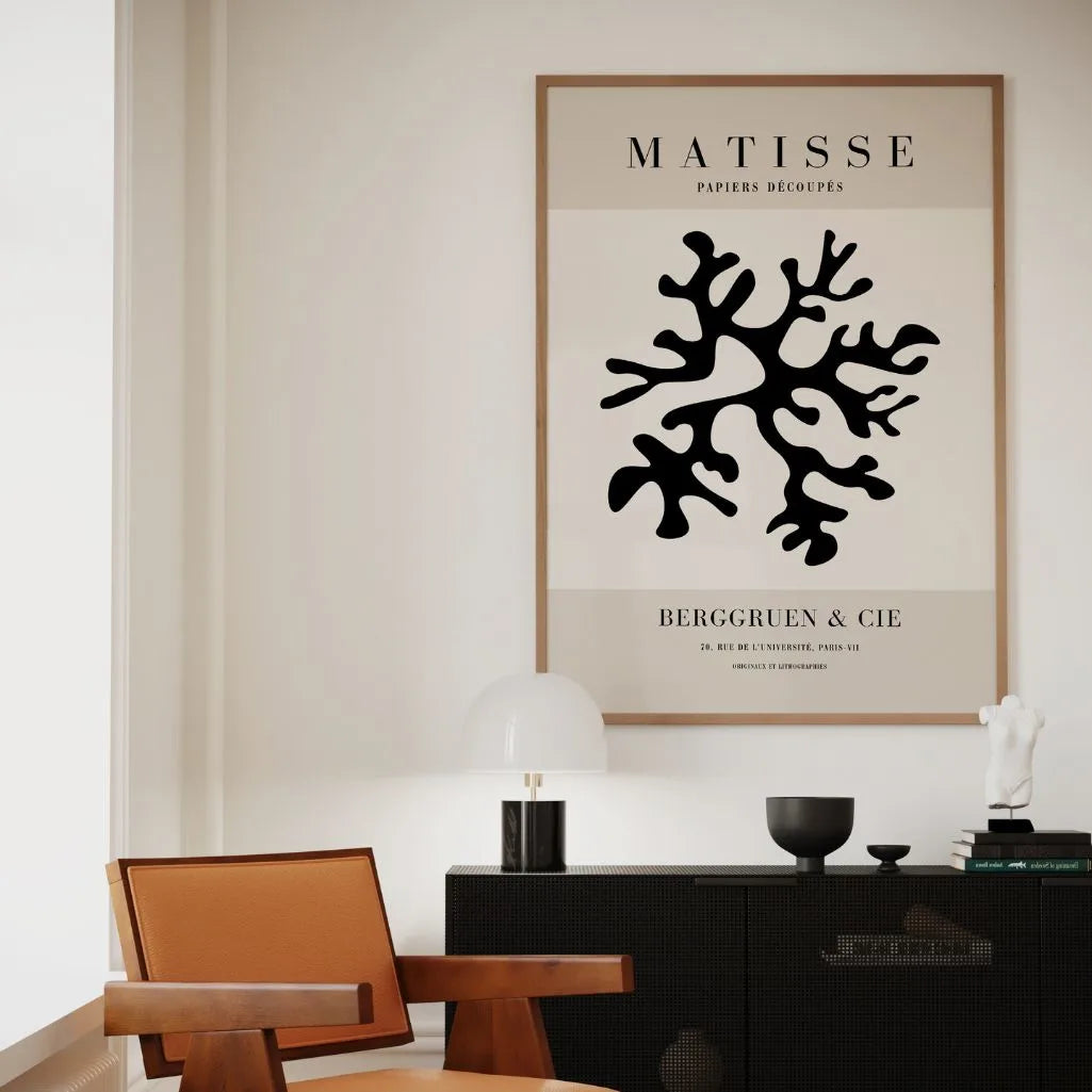 Poster Matisse Corallo Nero