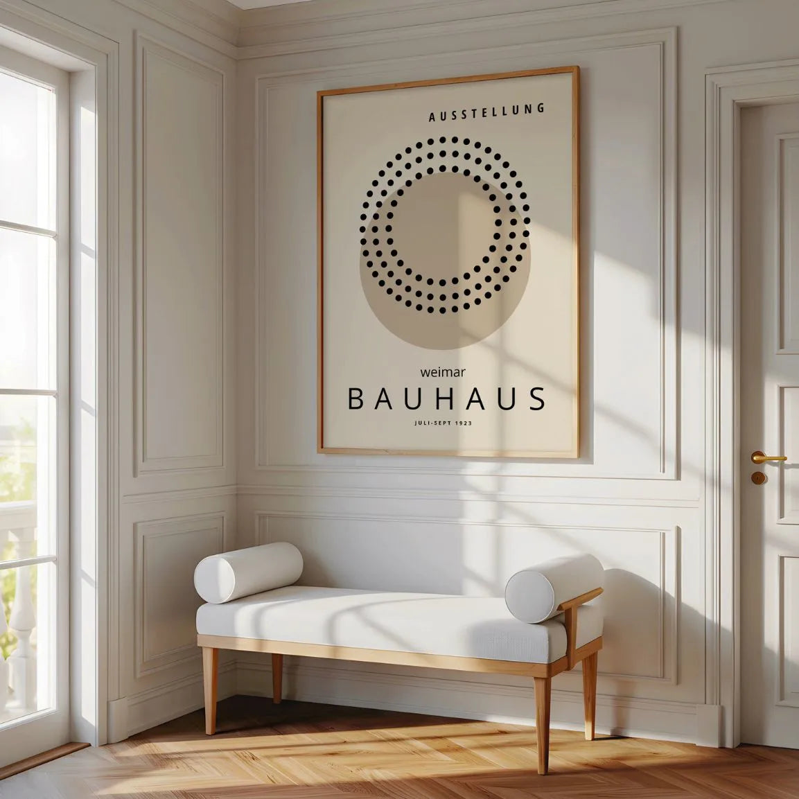Poster Cerchi Bauhaus Beige
