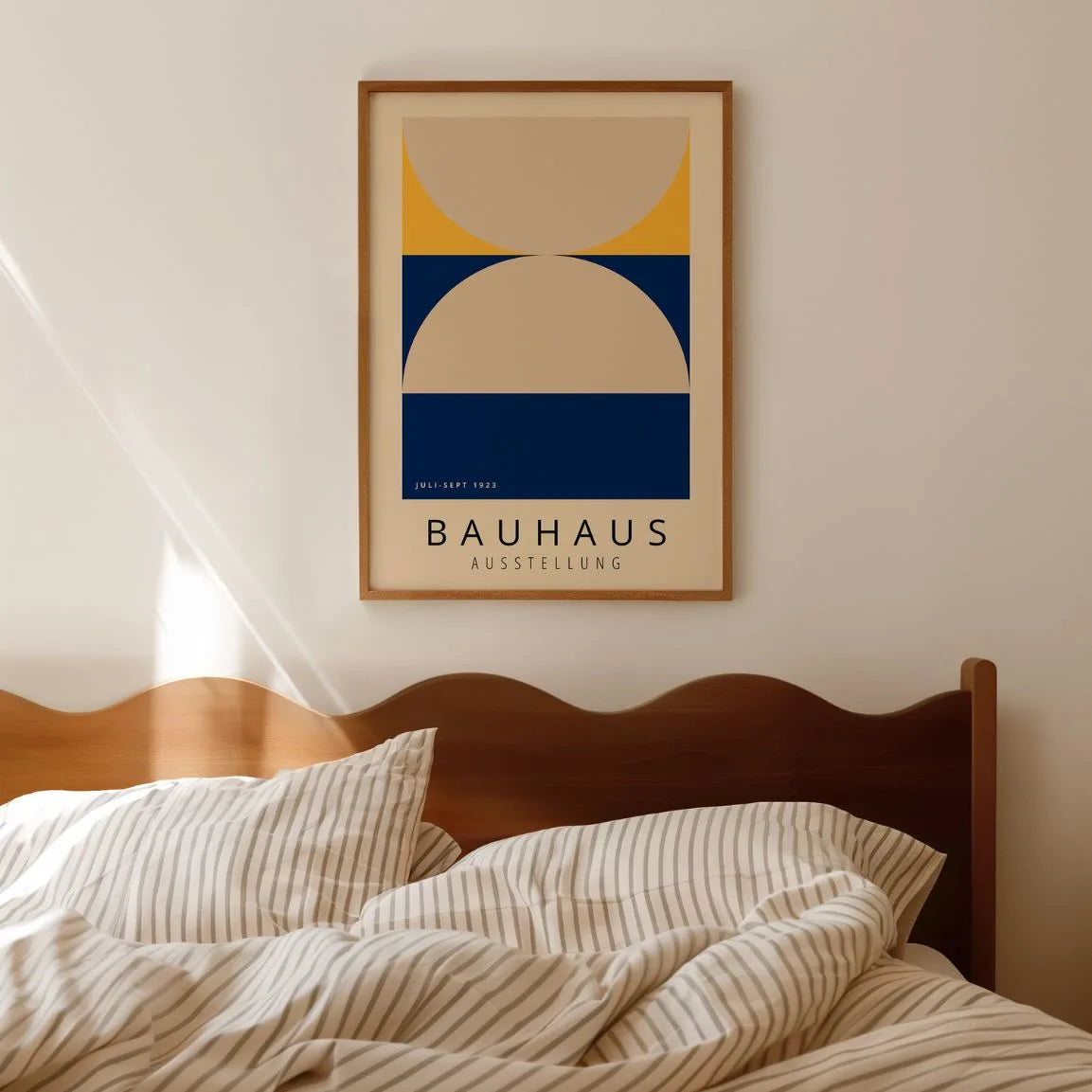 Bauhaus Beige Blu Notte Poster