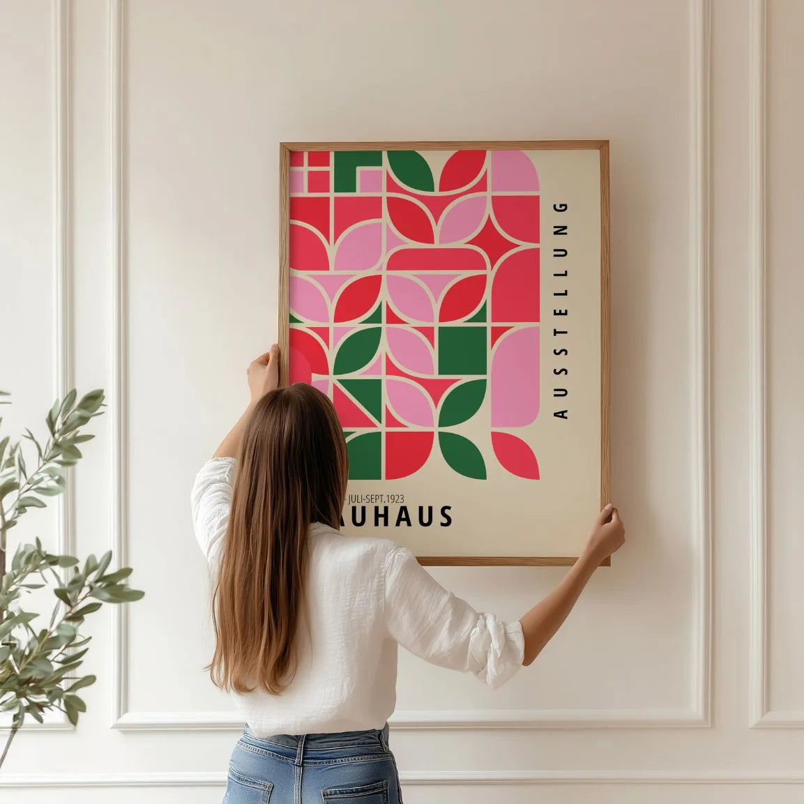 Bauhaus Verde Rosso Poster