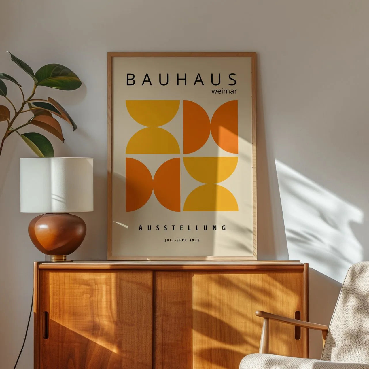 Bauhaus Arancio Luminoso Poster
