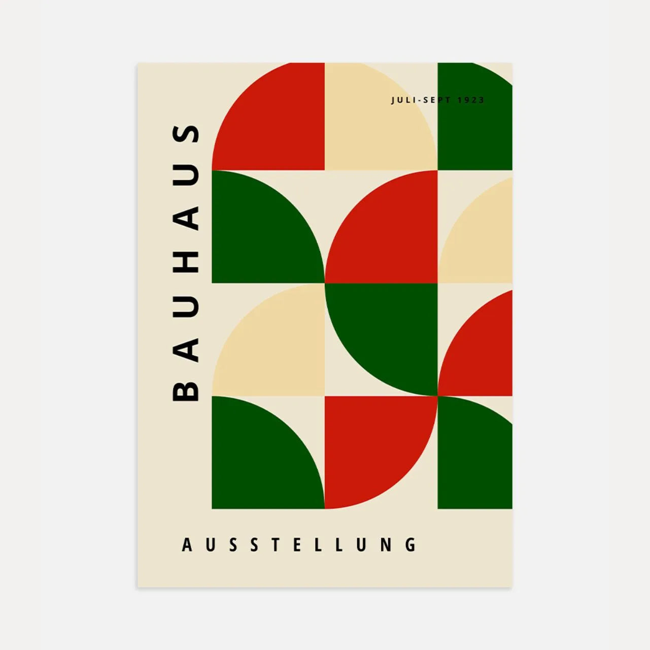 Bauhaus Rosso Verde Poster