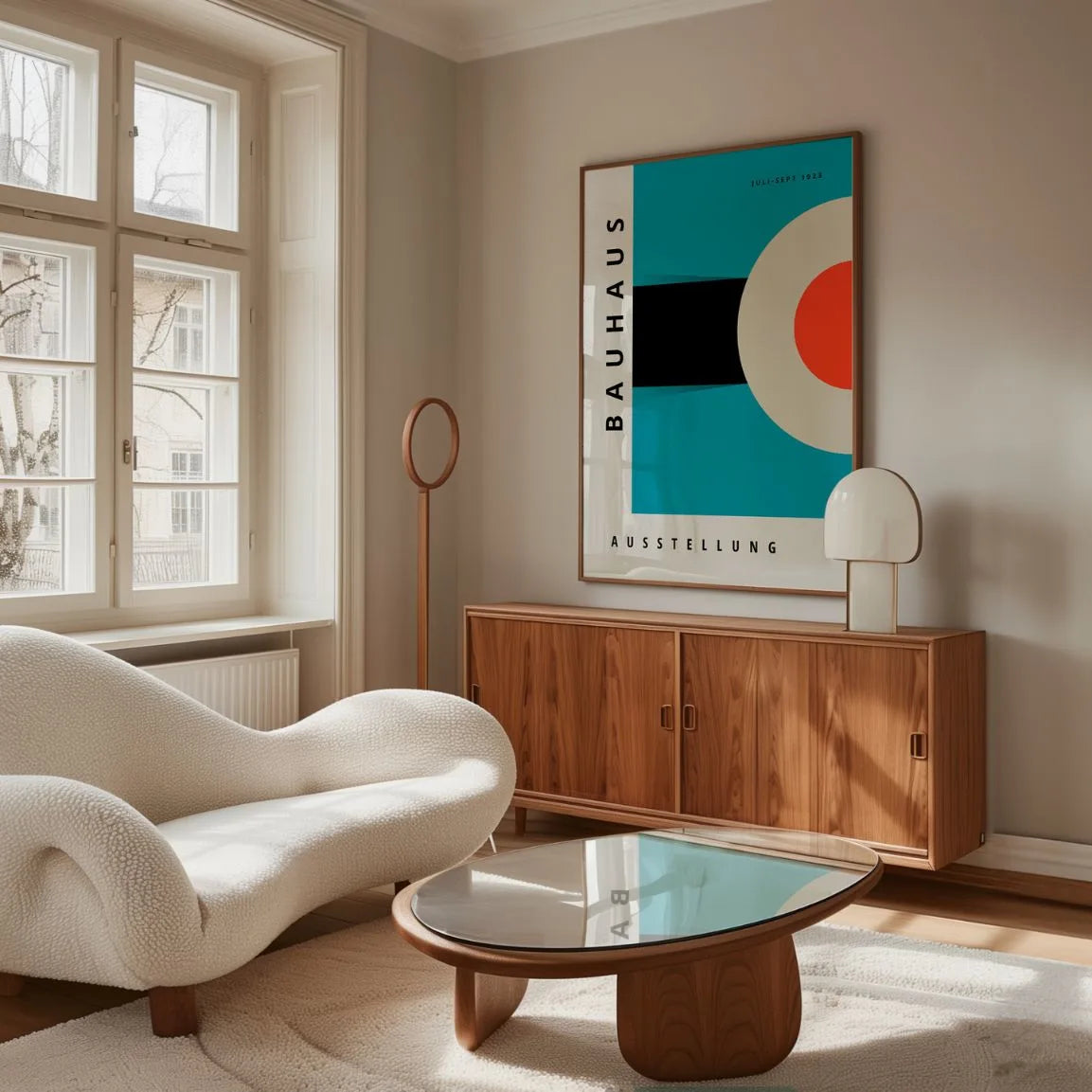 Poster Bauhaus Azzurro Cielo