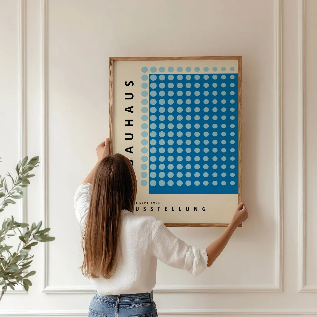 Bauhaus Blu Armonia Poster