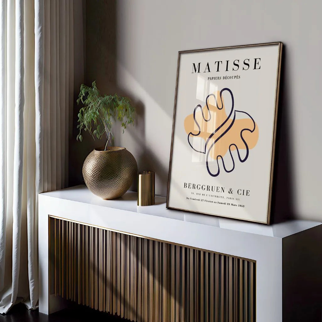 Poster Matisse Forma Astratta Arancione