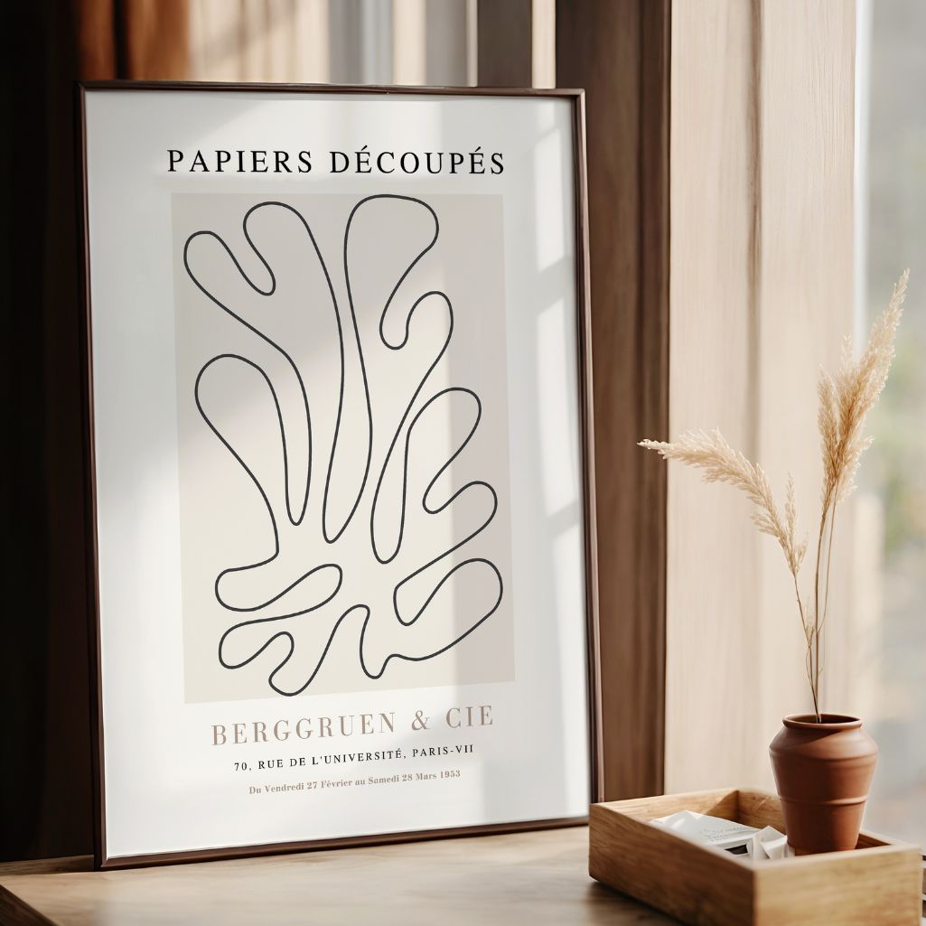 Poster Matisse Corallo Disegno A Linea