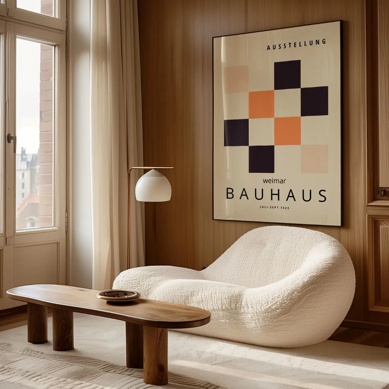Bauhaus Quadrati Griglia Poster