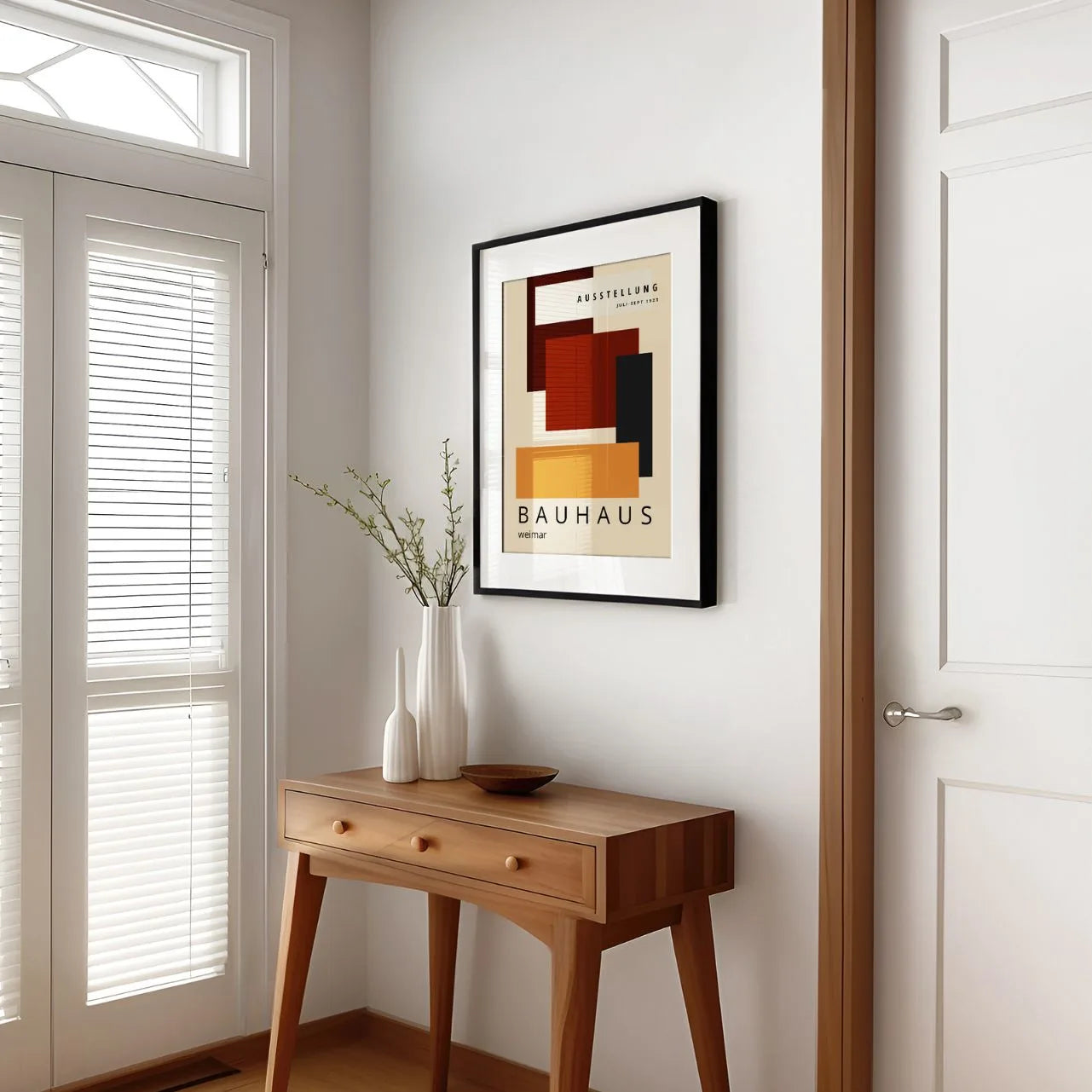 Bauhaus Arancio Profondità Poster