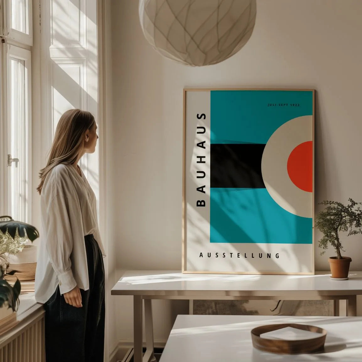 Poster Bauhaus Azzurro Cielo