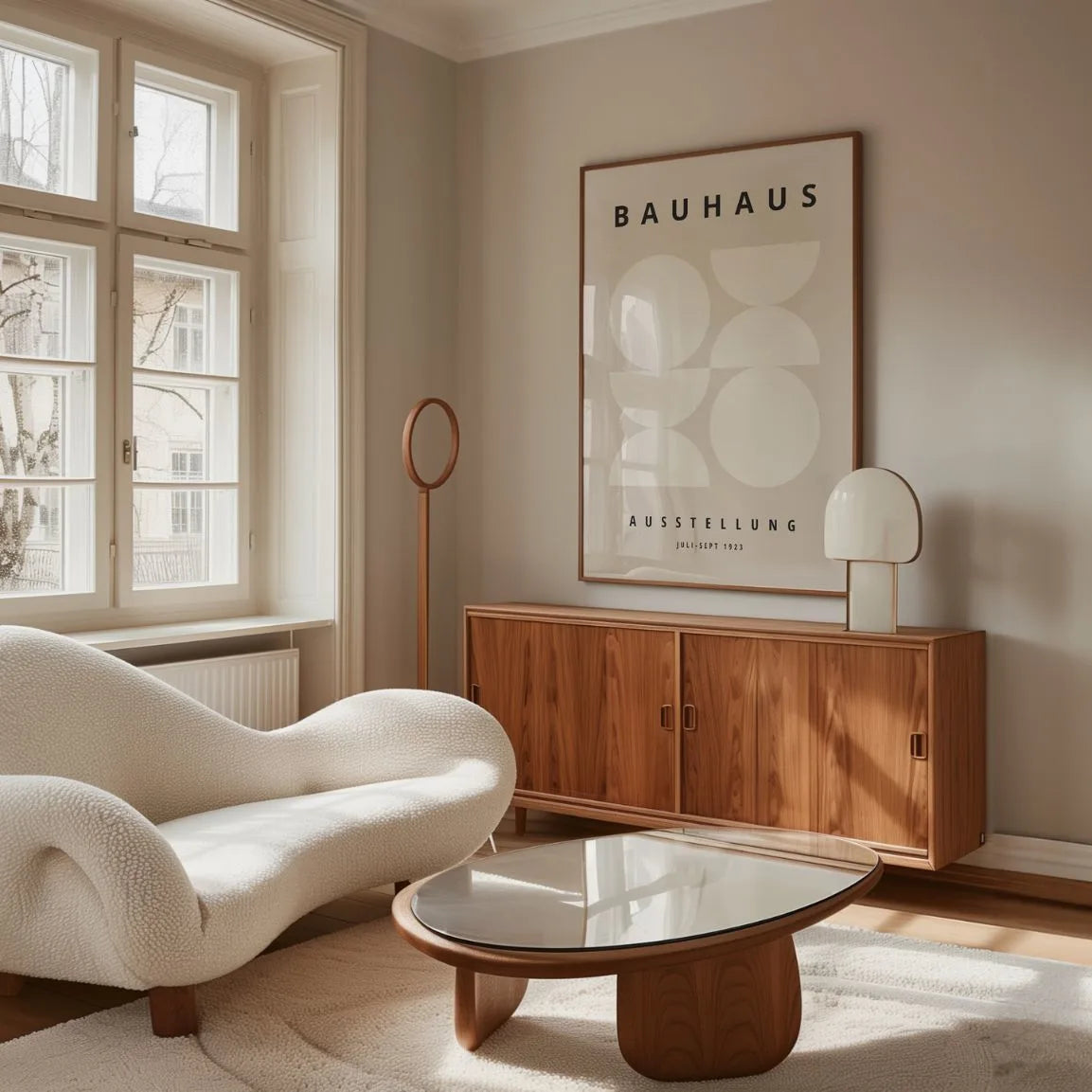 Poster Bauhaus Beige