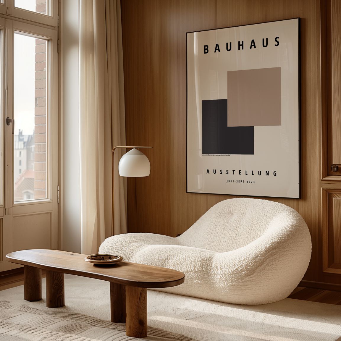 Poster Bauhaus Quadrato Geometrico