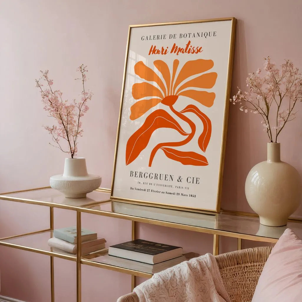 Matisse Arancione Fiore Poster
