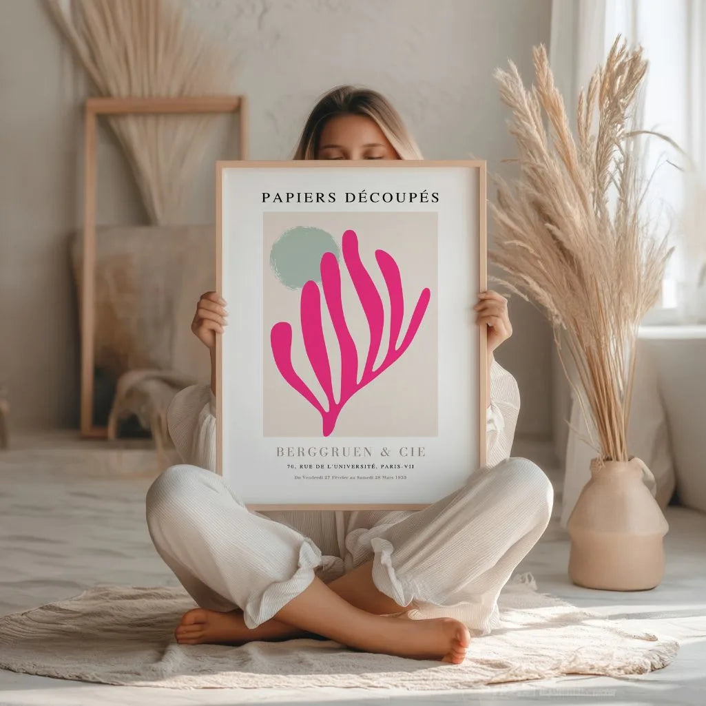 Matisse Fucsia Beige Poster
