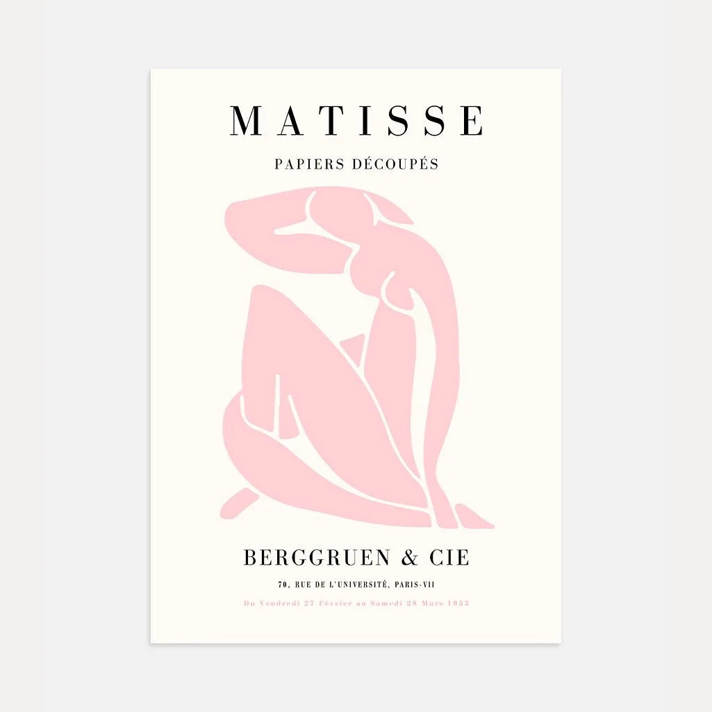 Henri Matisse Nu Bleu Edizione Rosa Poster