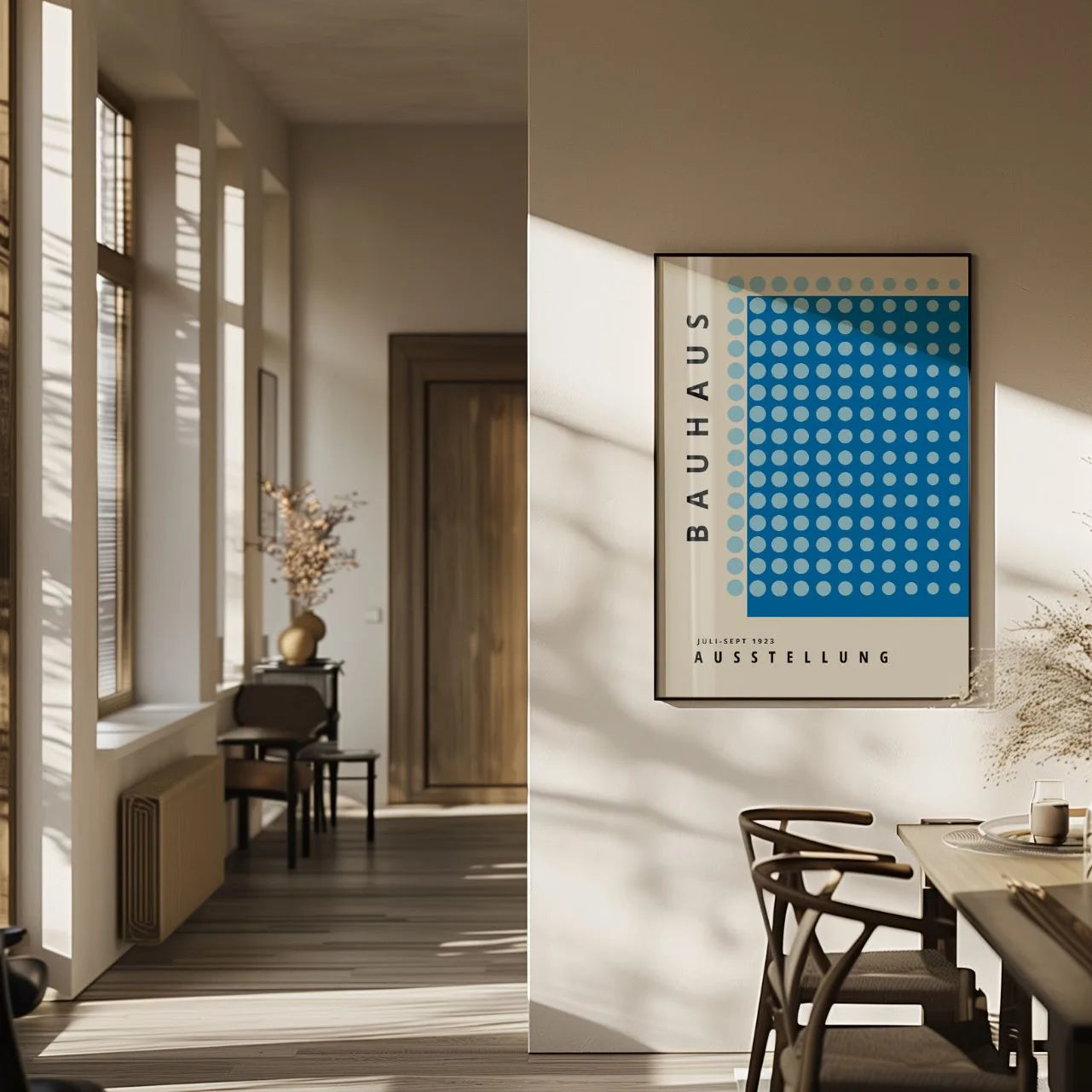 Bauhaus Blu Armonia Poster