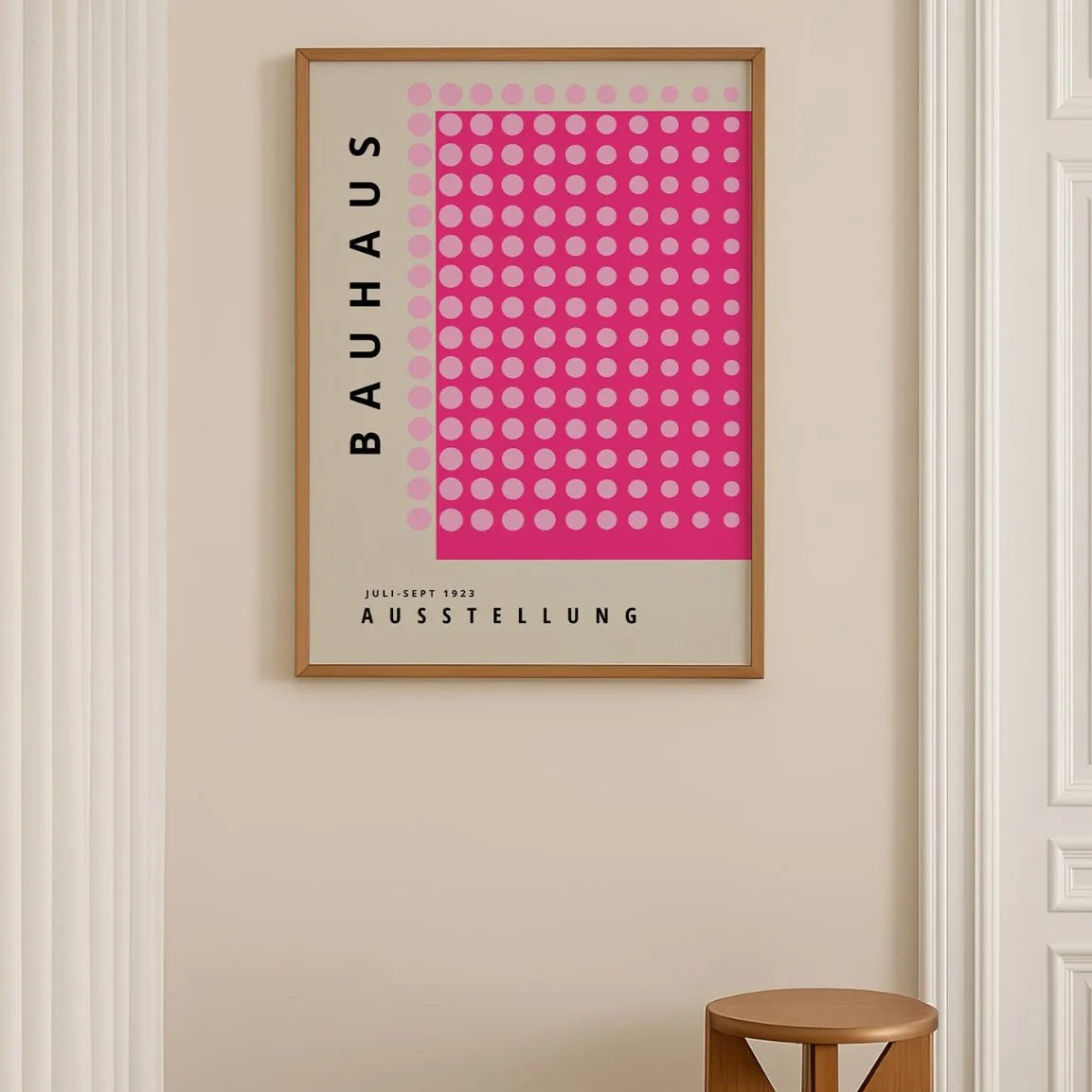 Bauhaus Ritmo A Punti Rosa Poster