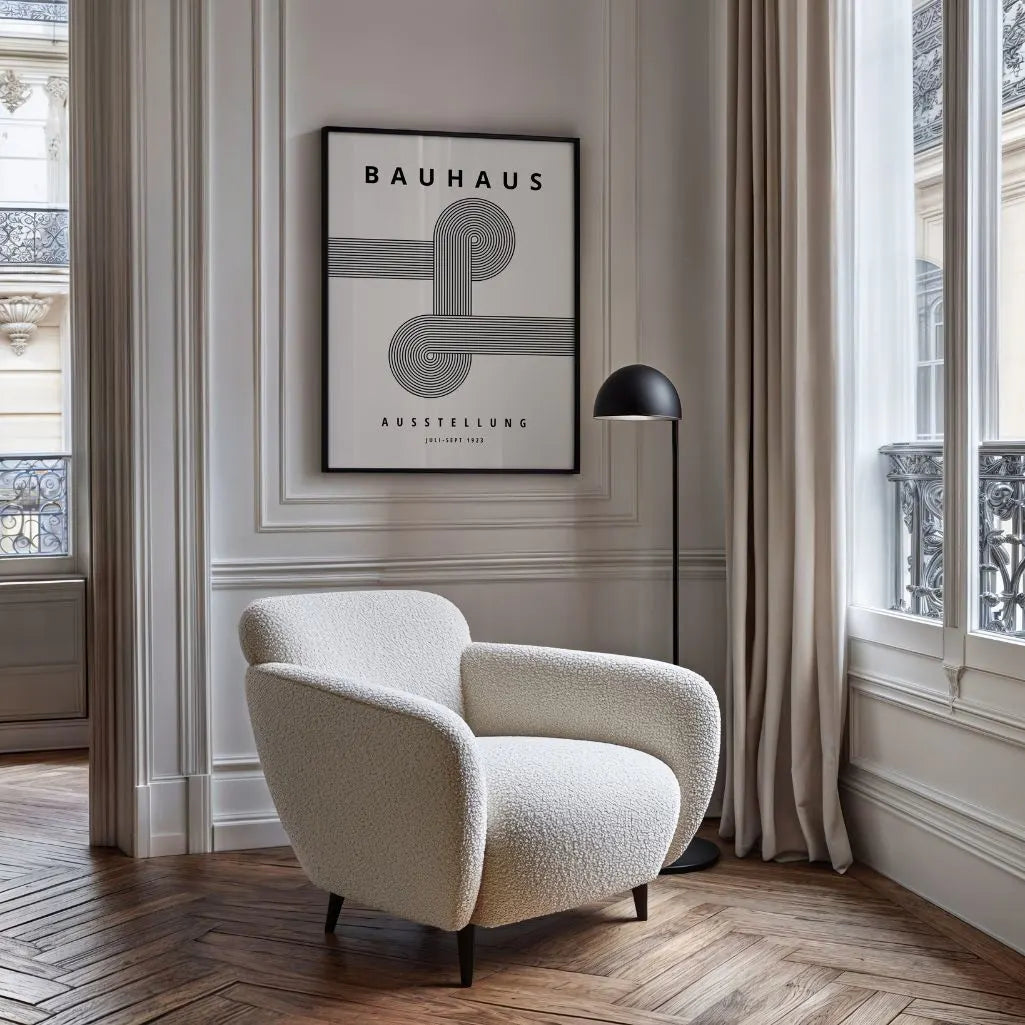 Bauhaus Simmetria Lineare Poster