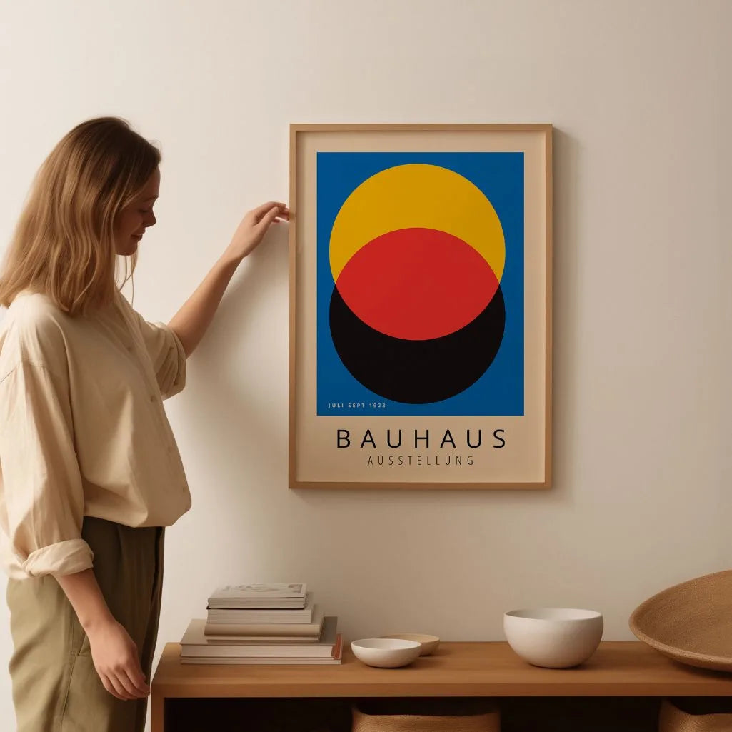 Bauhaus Blu Deciso Poster