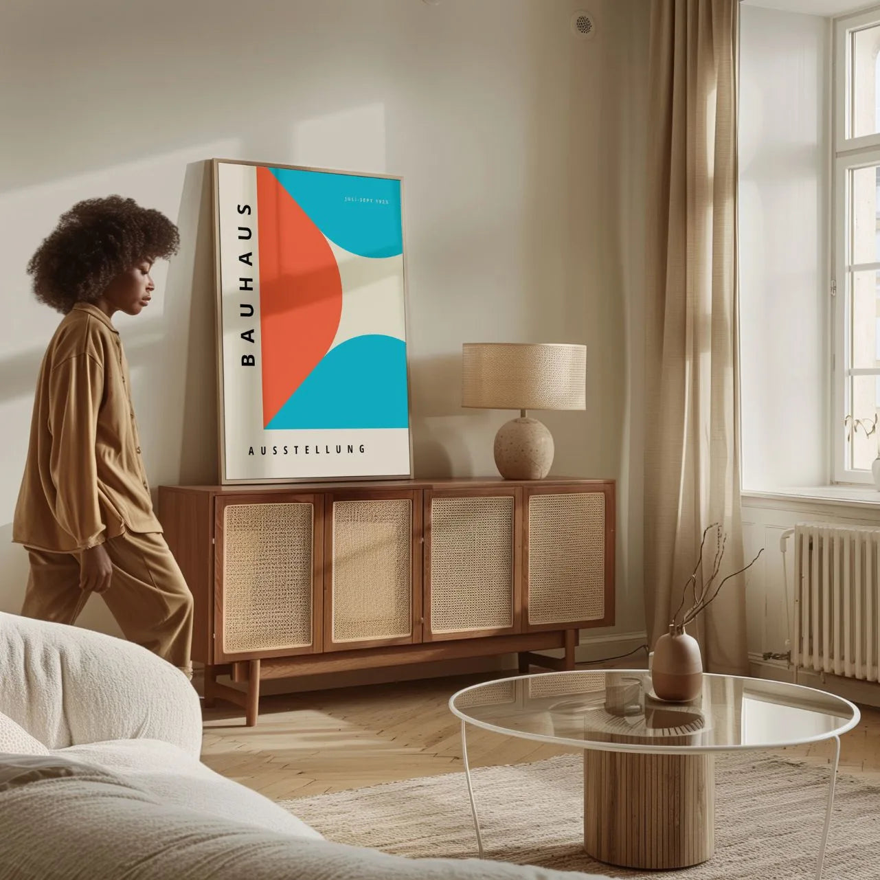 Bauhaus Blu Rosso Poster