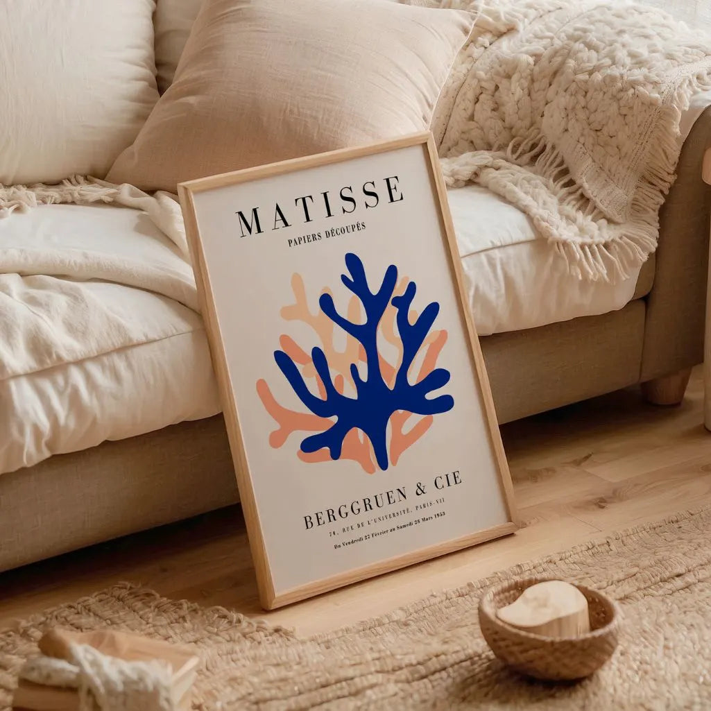 Matisse Blu Arancione Poster