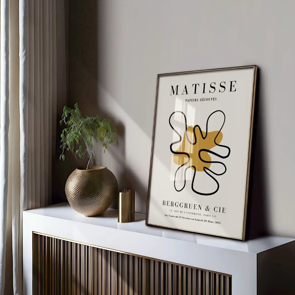Poster Matisse Accento Senape Minimalista