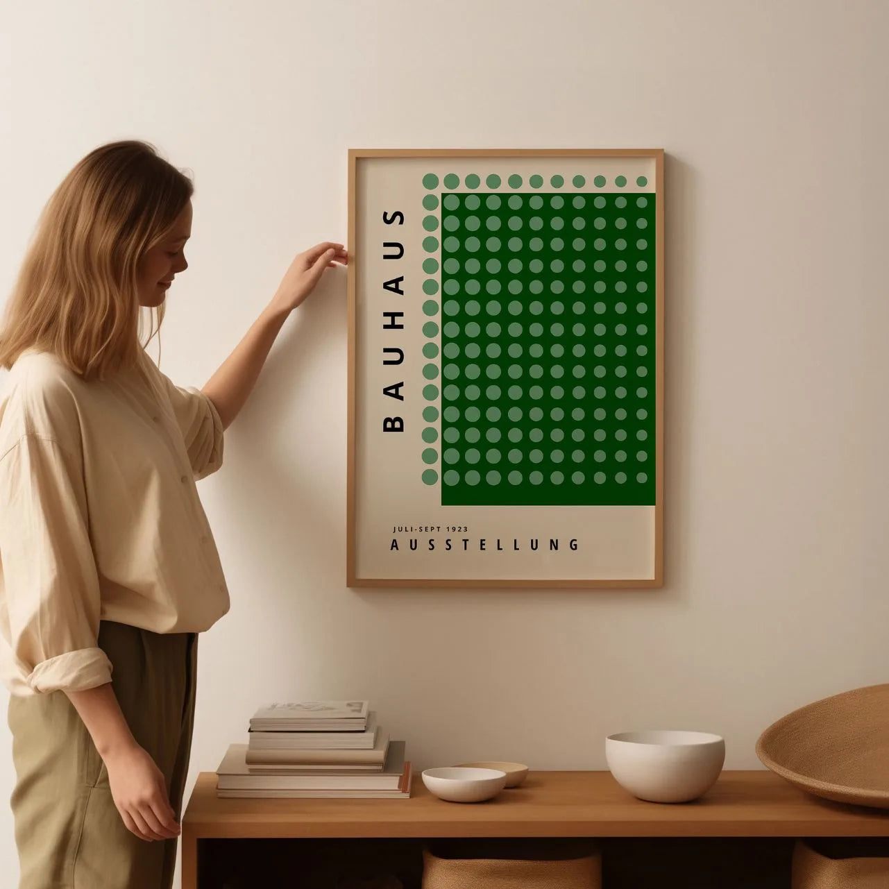 Bauhaus Verde Calmo Poster