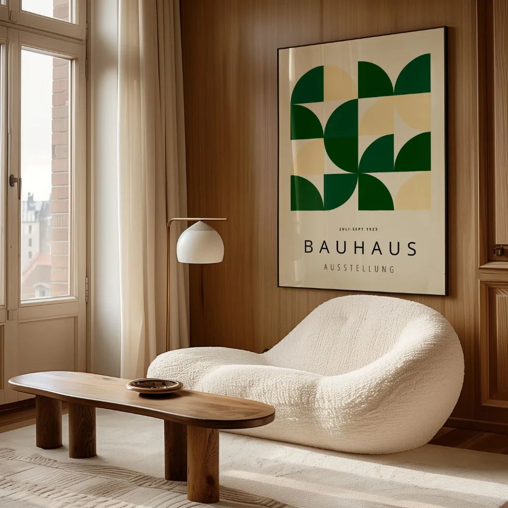 Bauhaus Verde Calmo Poster