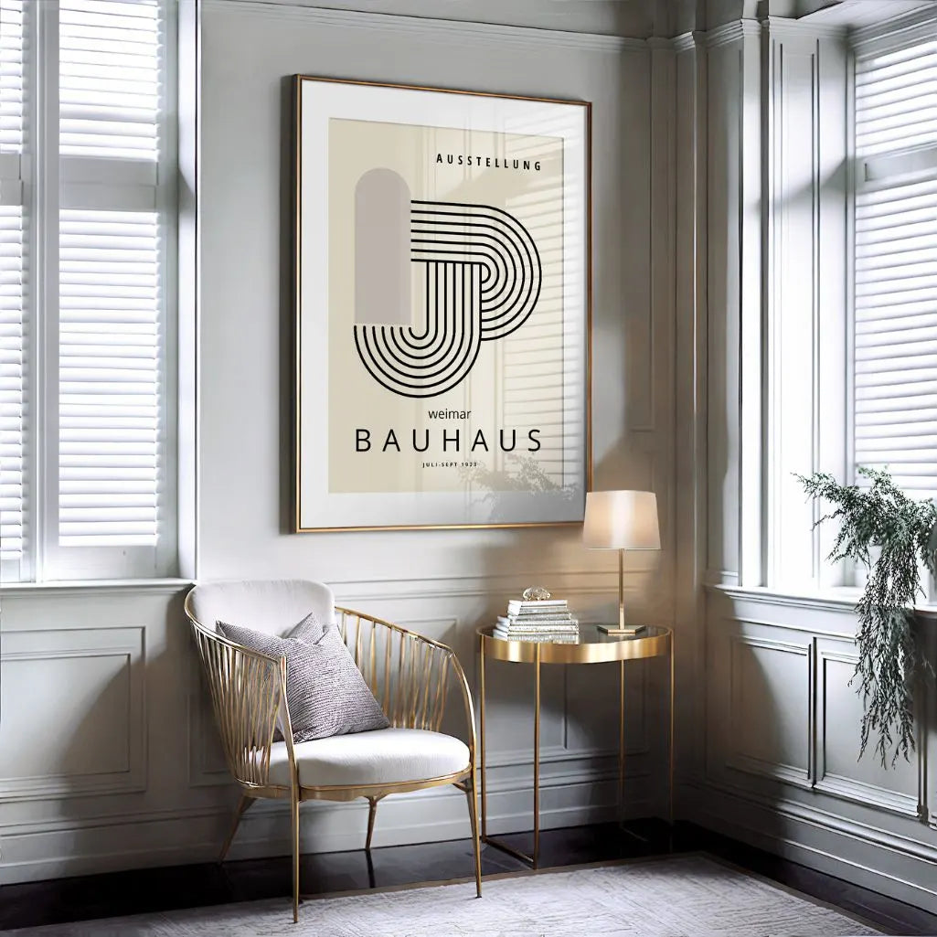 Poster Bauhaus Nodo a Linee