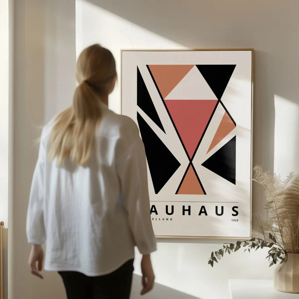 Bauhaus Terracotta Deciso Poster