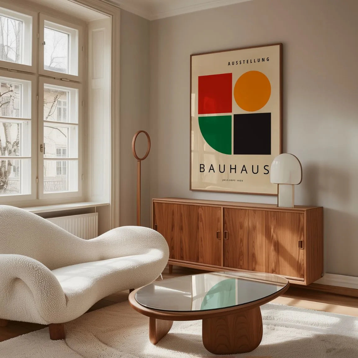 Bauhaus Verde Equilibrio Poster