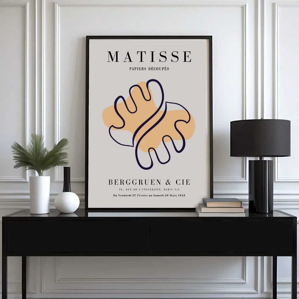Poster Matisse Forma Astratta Arancione
