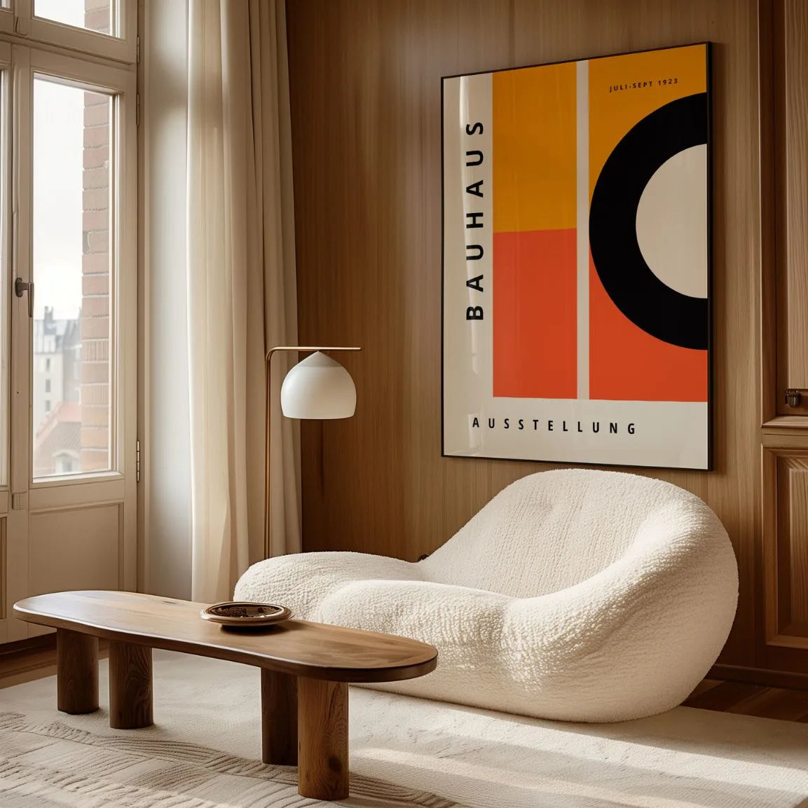 Bauhaus Arancio Equilibrio Poster