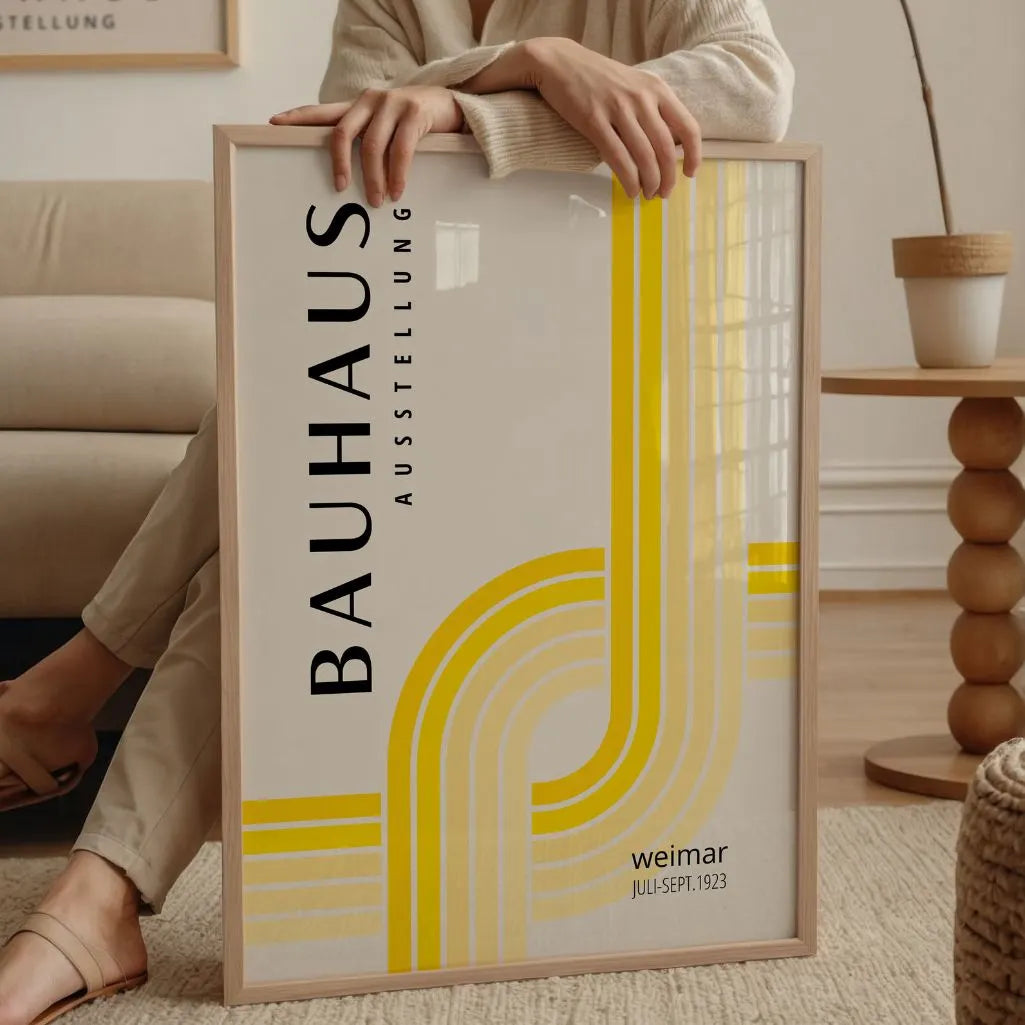Bauhaus Giallo Luminoso Poster