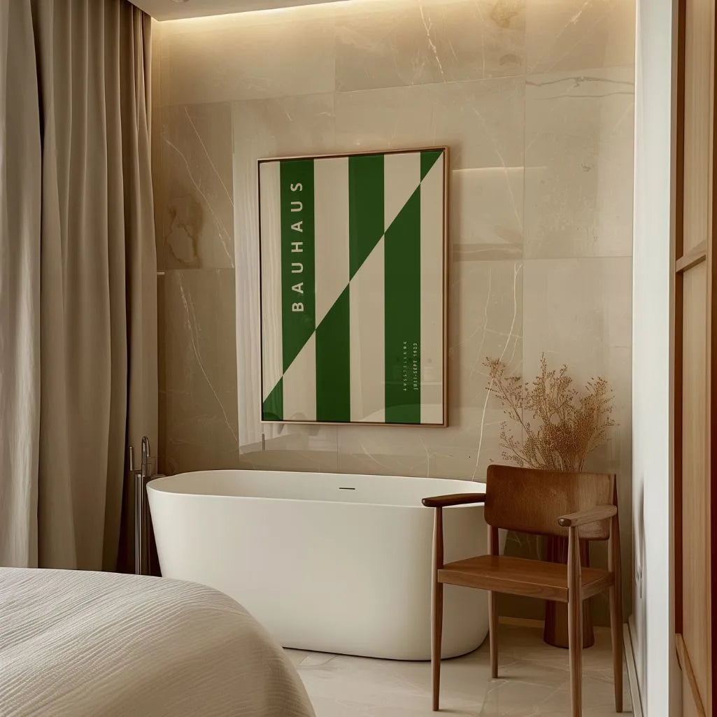 Bauhaus Verde Struttura Poster